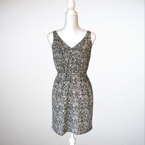 NWT LOFT Cream and Black Floral Dress - 2P